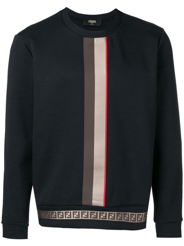 Fendi Ff Trim Sweatshirt - Black