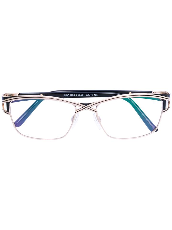Cazal Square Glasses - Black