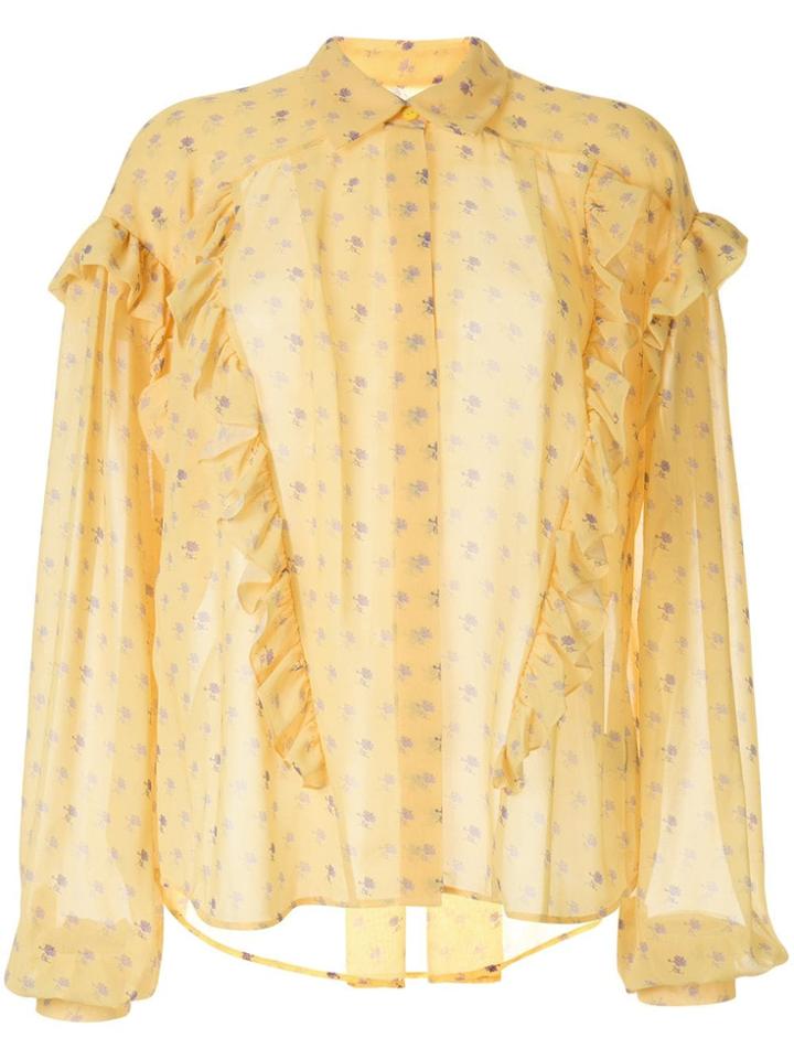 Preen By Thornton Bregazzi Floral Print Blouse - Yellow
