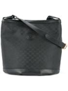 Gucci Vintage Gg Pattern Shoulder Bag - Black