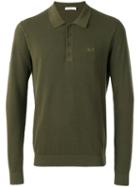Sun 68 - Longsleeved Polo Shirt - Men - Cotton - M, Green, Cotton