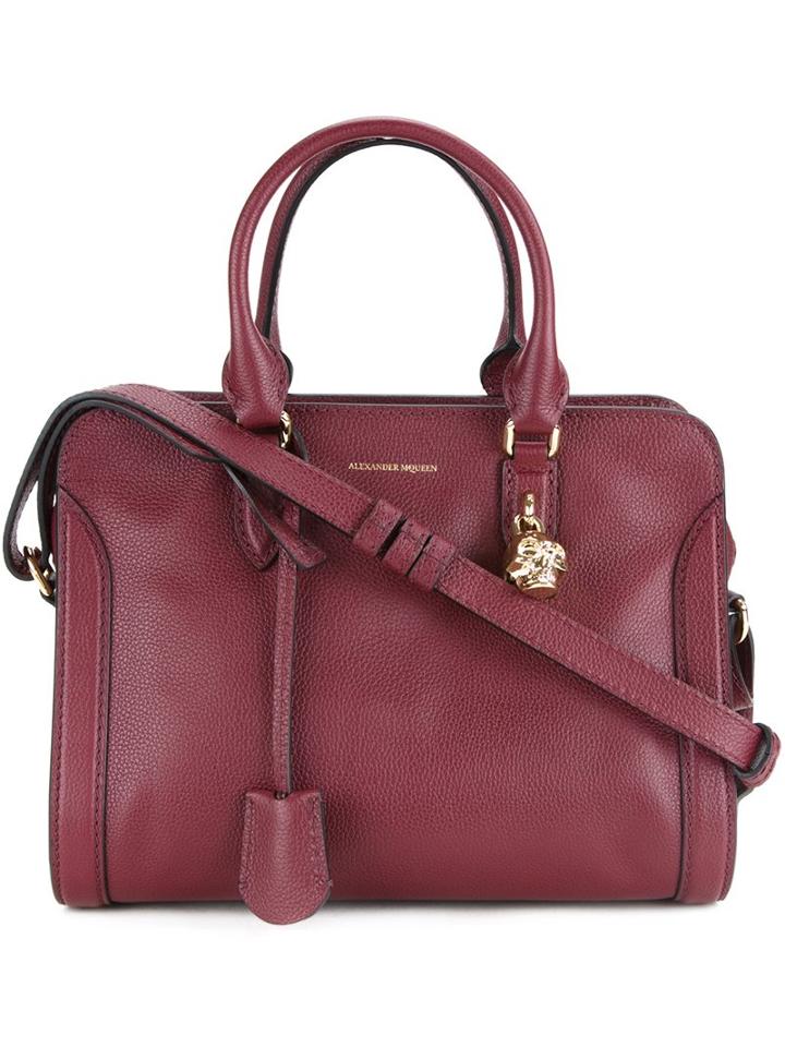 Alexander Mcqueen 'padlock' Tote, Women's, Red