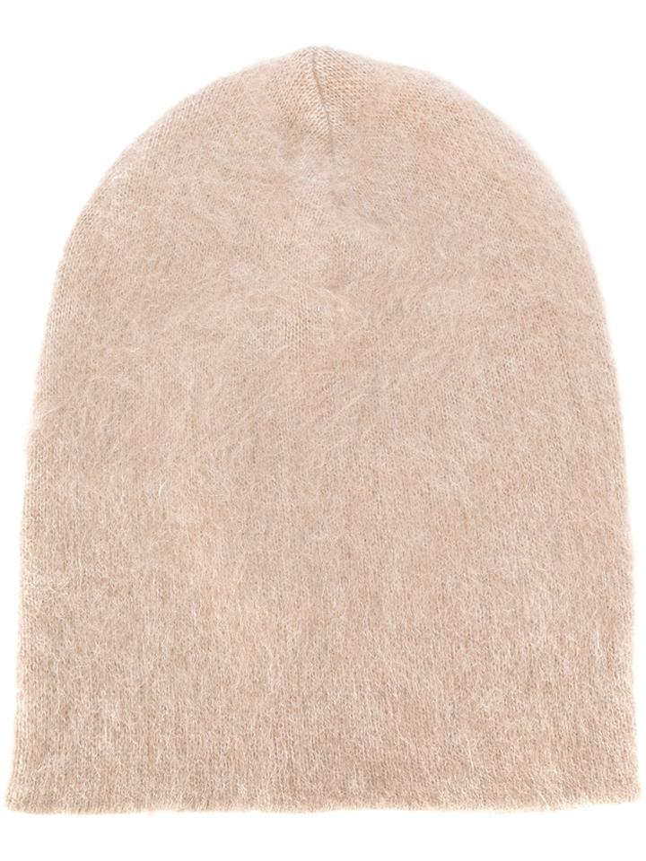 Laneus Textured Beanie - Nude & Neutrals