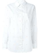 Equipment Banana Print Shirt, Women's, Size: M, White, Cotton