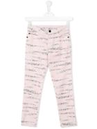 Kenzo Kids Logo Tiger Stripe Jeans, Toddler Girl's, Size: 2 Yrs, Pink/purple