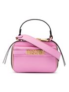 Moschino Camera Logo Crossbody Bag - Pink & Purple