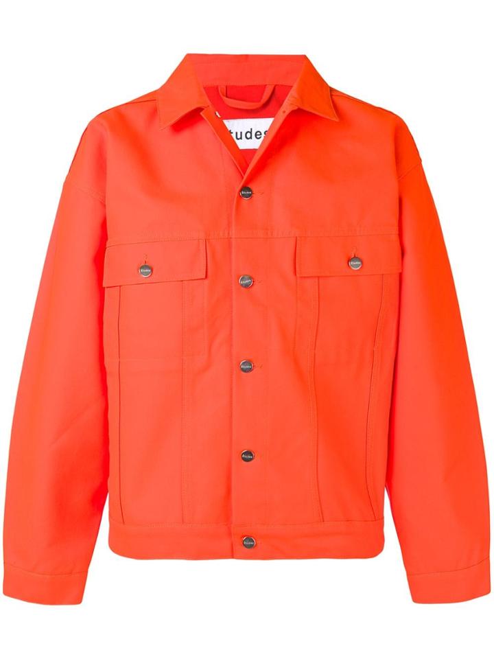 Études Button-up Denim Jacket - Orange