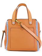 Tory Burch Mini Whipstitch Satchel, Women's, Brown, Leather
