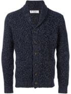 Brunello Cucinelli Cable Knit Cardigans, Men's, Size: 48, Blue, Cashmere
