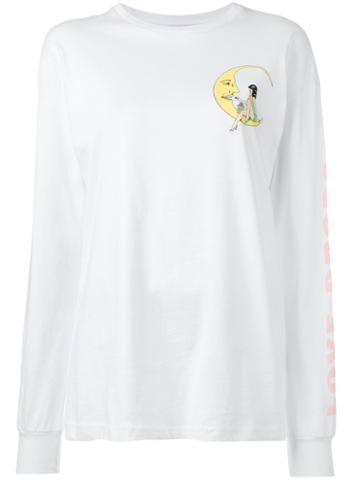 Olympia Le-tan Love Drops Sweatshirt, Women's, Size: Xs, White, Cotton