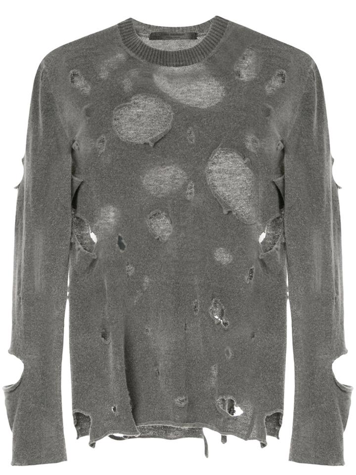 Junya Watanabe Comme Des Garçons Vintage Distressed Knitted Jumper -