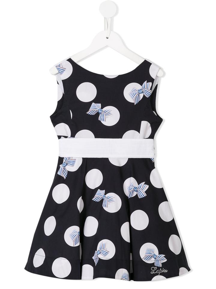 Lapin House Polka Dots Flared Dress, Girl's, Size: 6 Yrs, Blue