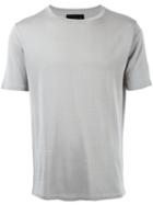 Estnation - Basic T-shirt - Men - Silk - M, Grey, Silk