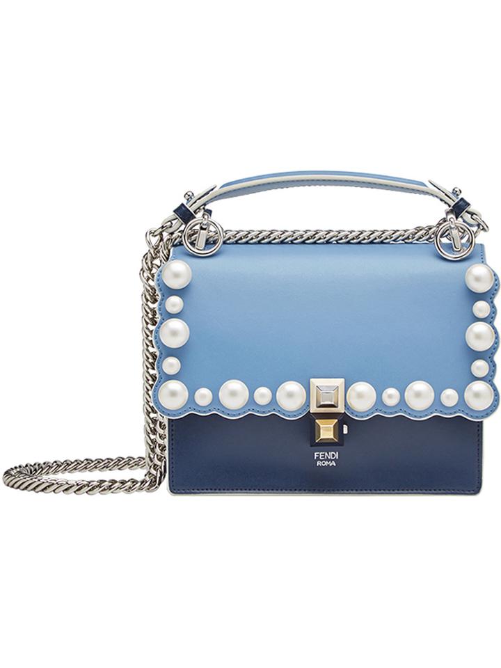 Fendi Small Kan I Shoulder Bag - Blue