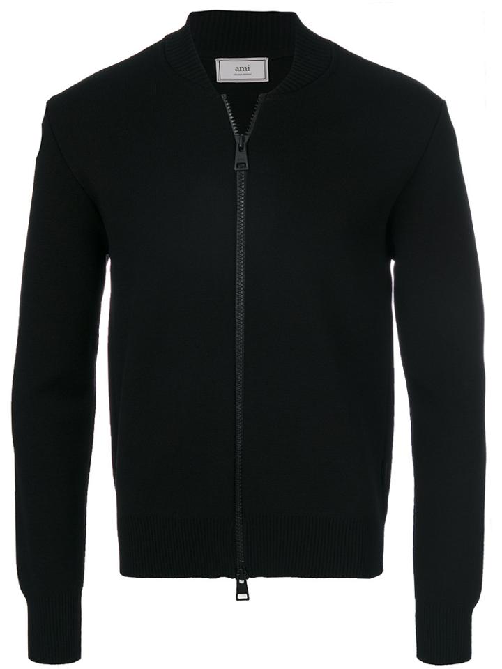 Ami Alexandre Mattiussi Zipped Cardigan - Black