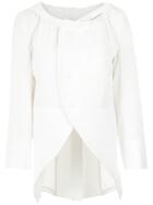 Gloria Coelho Gathered Neck Blouse - White