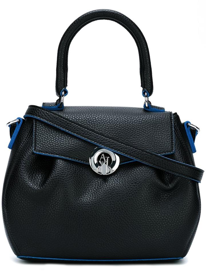 Armani Jeans Flap Closure Medium Tote