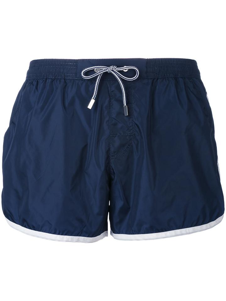 Mc2 Saint Barth - Drawstring Swim Shorts - Men - Nylon - Xl, Blue, Nylon