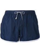 Mc2 Saint Barth - Drawstring Swim Shorts - Men - Nylon - Xl, Blue, Nylon