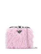Prada Faux Fur Bag - Pink