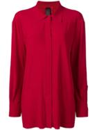 Norma Kamali Draped Style Shirt - Red