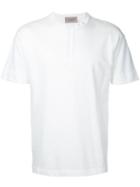 Factotum - Button Neck T-shirt - Men - Cotton - 48, White, Cotton