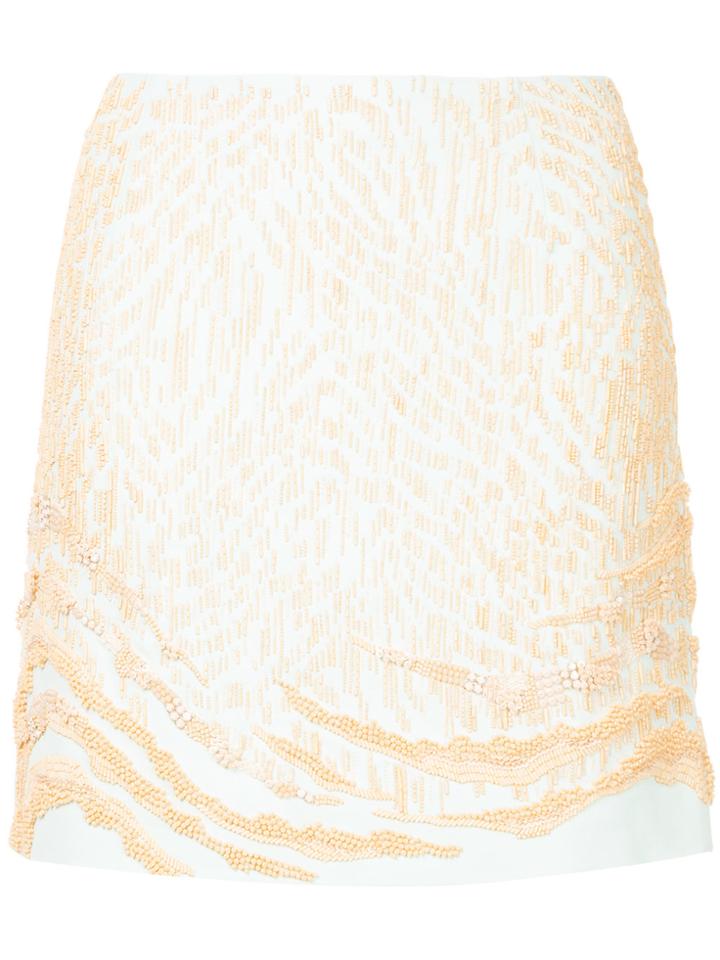 Roberto Cavalli Patterned Design Short Skirt - Blue