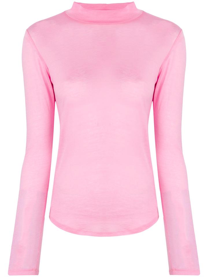 Closed Classic Fitted Sweater - Pink & Purple