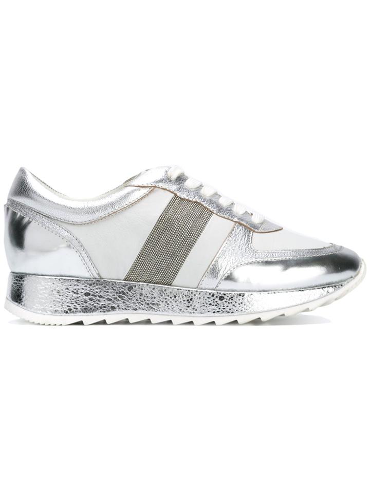 Steffen Schraut Metallic Lace-up Sneakers