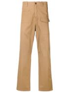 Oamc Asymmetric Pocket Trousers - Brown
