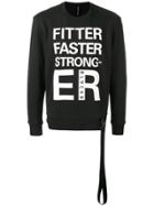 Neil Barrett 'fitter Faster Stronger' Sweater - Black