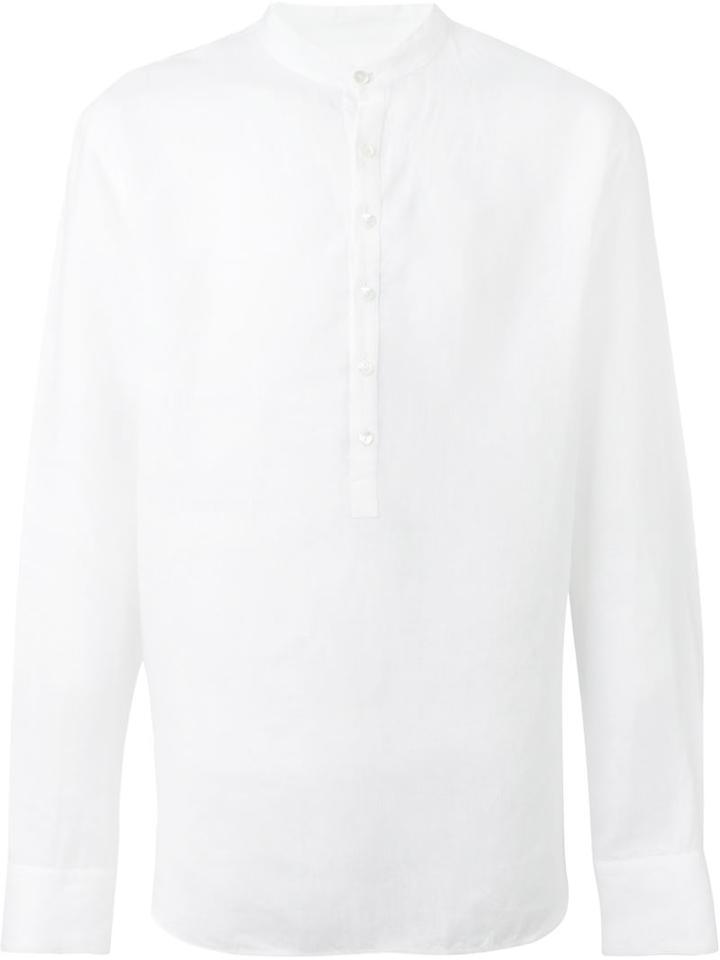 Giorgio Armani Band Collar Shirt