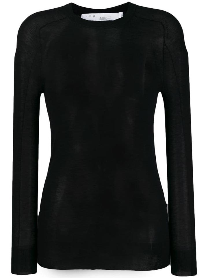 Iro Sheer Cashmere Top - Black