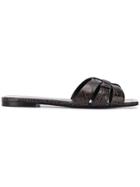 Saint Laurent Slide Sandals - Grey