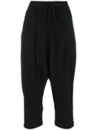 Lost & Found Rooms Drawstring Cropped Trousers - Black