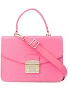 Furla Metropolis Satchel Bag - Pink & Purple