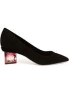 Nicholas Kirkwood Carnaby Prism Pumps, Women's, Size: 39, Black, Suede/plastic