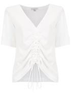 Alcaçuz Filho Ruched Blouse - White