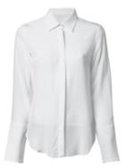 Bianca Spender Concealed Fastening Shirt, Women's, Size: 12, White, Cotton