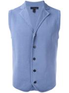 Lardini Button-up Waistcoat - Blue