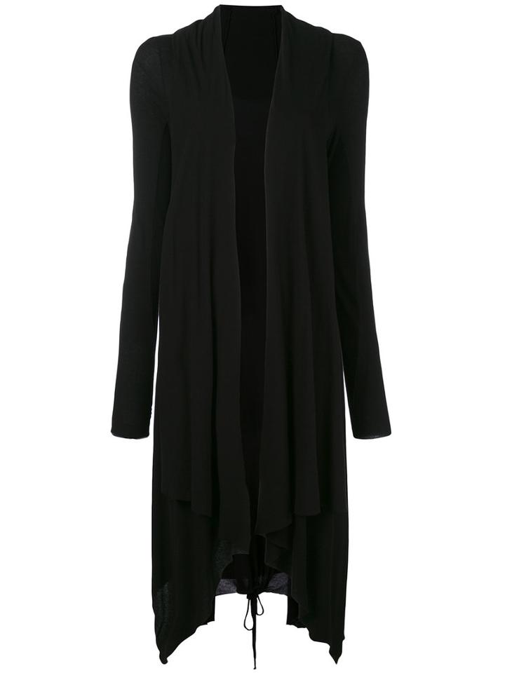 Masnada - Draped Coat - Women - Cotton/viscose - 42, Black, Cotton/viscose