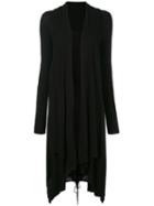Masnada - Draped Coat - Women - Cotton/viscose - 42, Black, Cotton/viscose