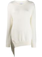Dondup Fringed Detail Sweater - White