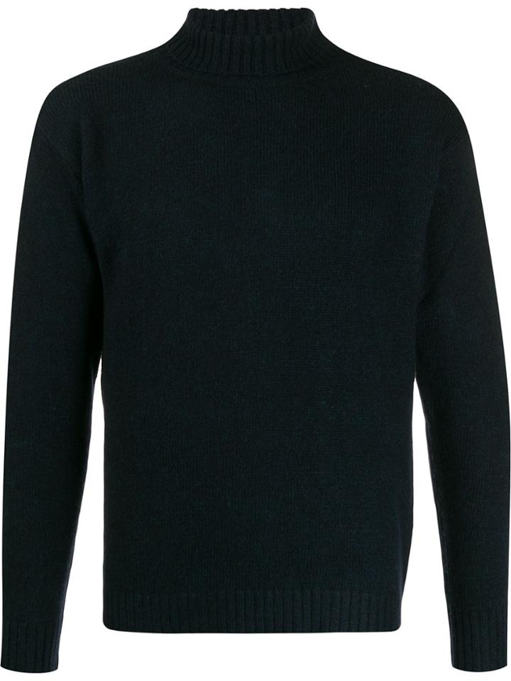Laneus Rollneck Knit Sweater - Blue
