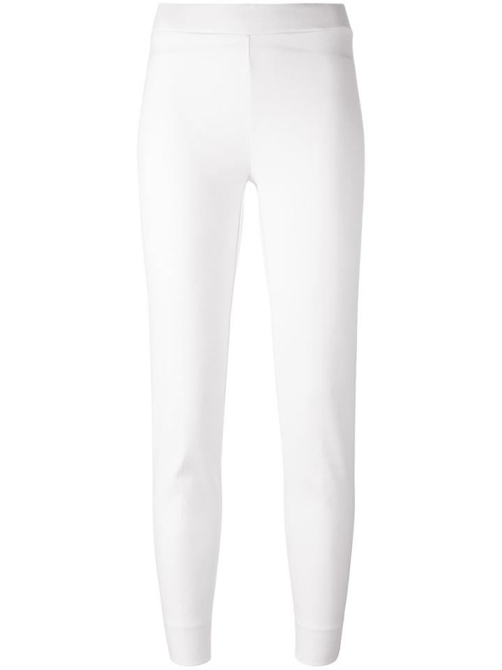 D.exterior Plain Leggings, Women's, Size: Xs, White, Cotton/spandex/elastane/polyamide