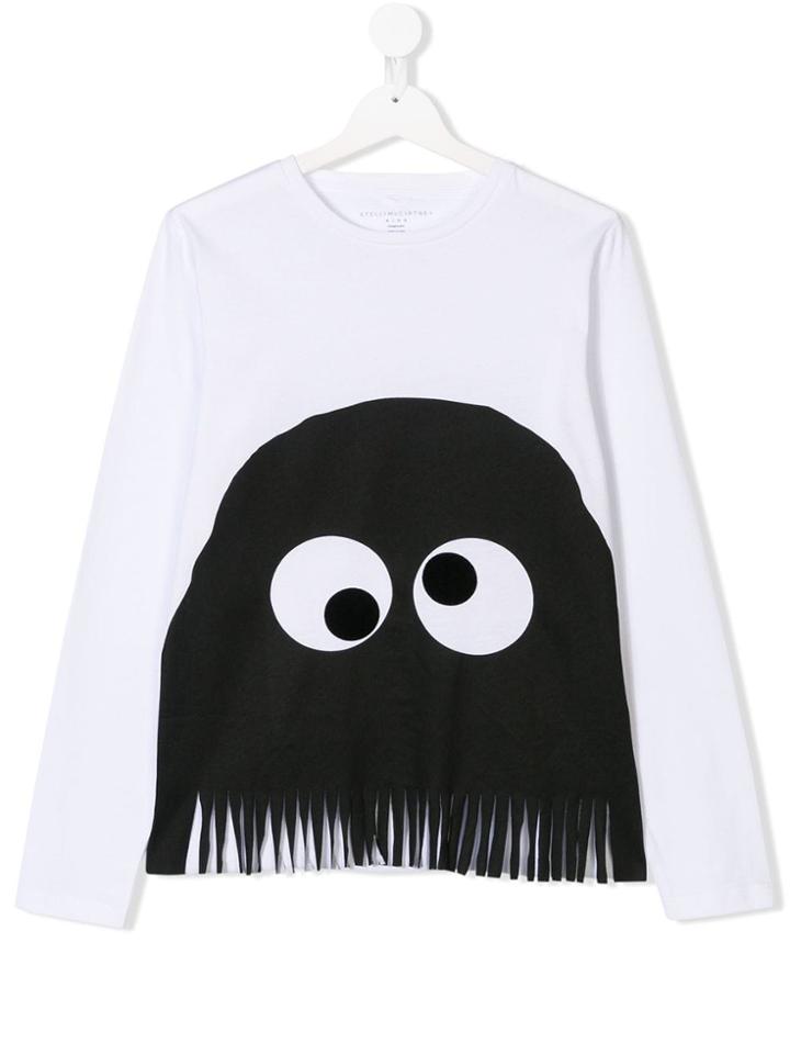 Stella Mccartney Kids Teen Spider Fringed Top - White