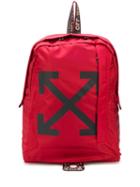 Off-white Arrows Logo Backpack - Red