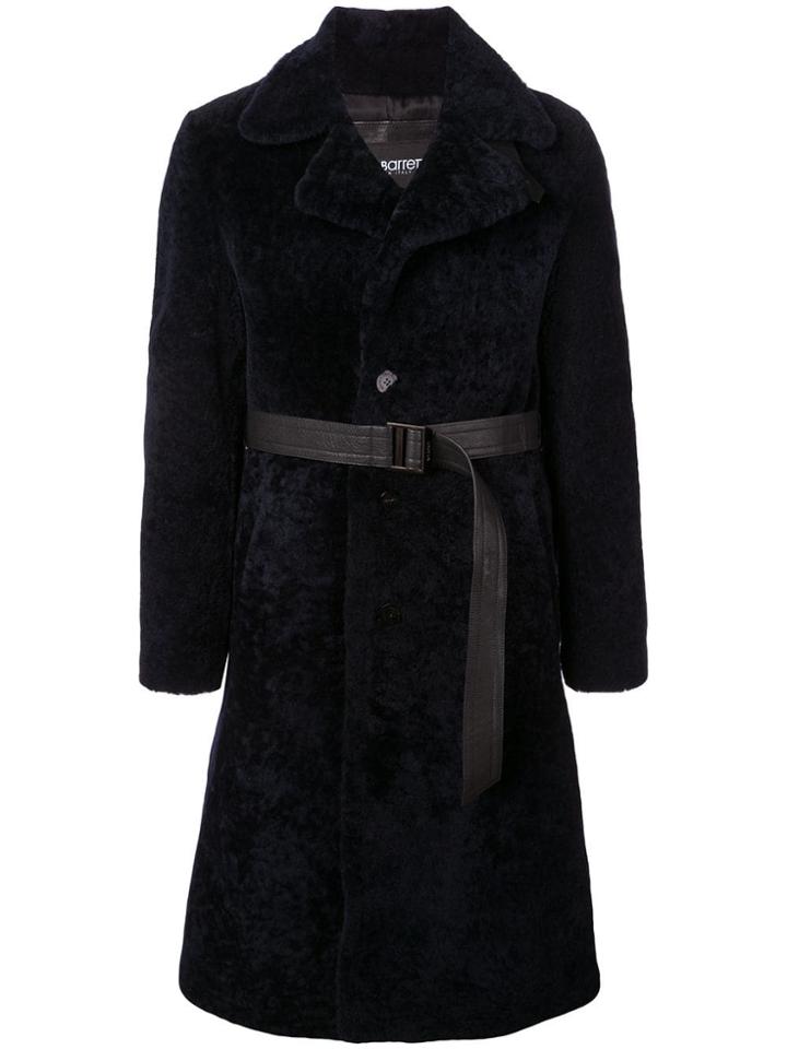 Neil Barrett Single-breasted Shearling Jacket - Blue