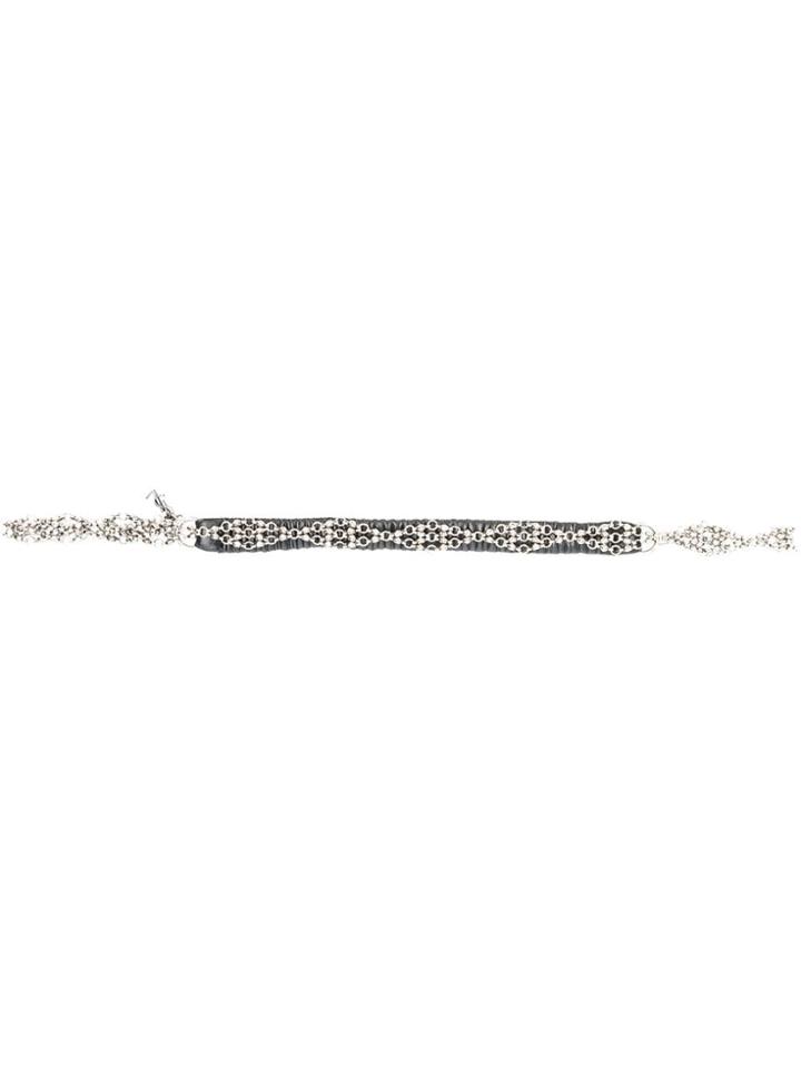 Saint Laurent Beaded Hairband - Black