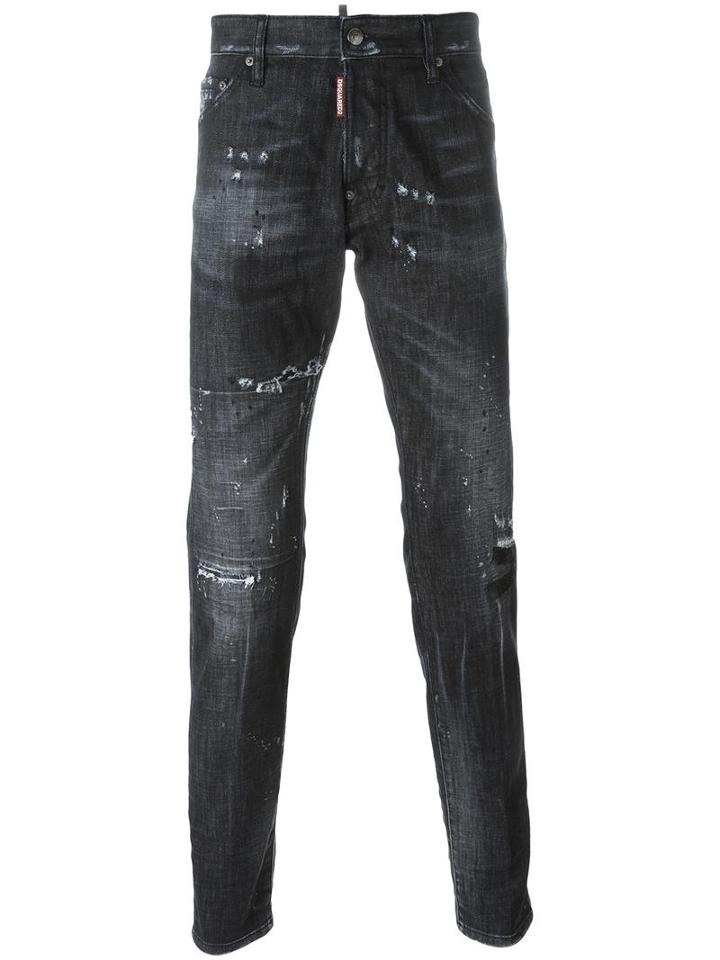 Dsquared2 'cool Guy' Jeans, Men's, Size: 46, Black, Cotton/spandex/elastane/polyester/cotton